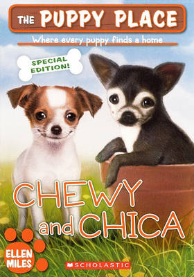 Book cover for The Puppy Place: Chewy & Chica