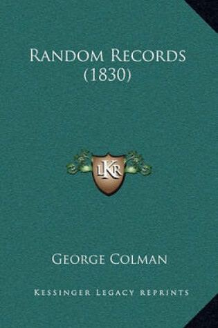 Cover of Random Records (1830)