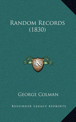 Book cover for Random Records (1830)