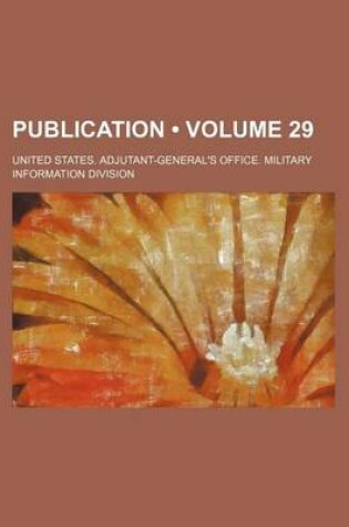 Cover of Publication (Volume 29)