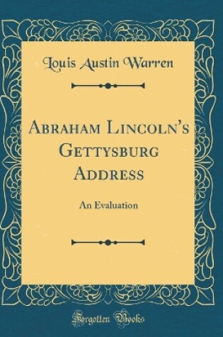 Cover of Abraham Lincoln's Gettysburg Address