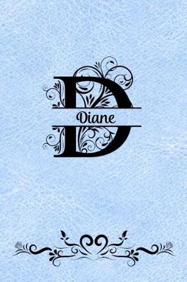 Book cover for Split Letter Personalized Name Journal - Diane