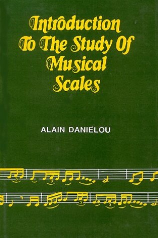 Cover of Introduction to the Study of Musical Scales