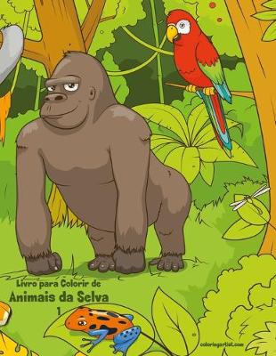 Book cover for Livro para Colorir de Animais da Selva 1
