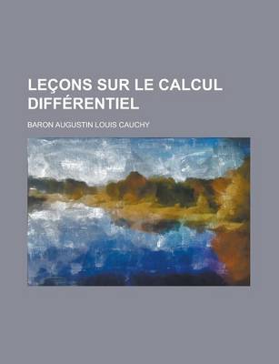 Book cover for Lecons Sur Le Calcul Differentiel