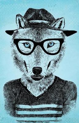 Book cover for Journal Notebook Hipster Wolf