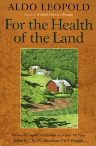 Cover of For the Health of the Land