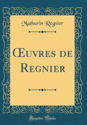 Book cover for uvres de Regnier (Classic Reprint)