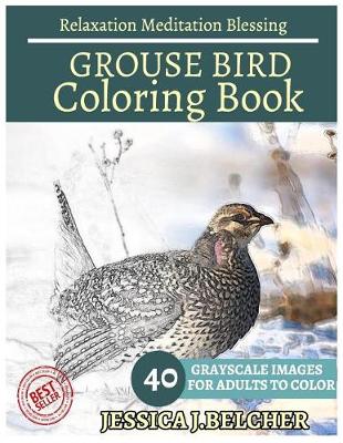 Book cover for Grouse Bird Coloring Book for Adults Relaxation Meditation Blessing