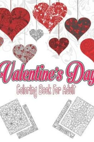 Cover of Valentines Day coloring book for adult