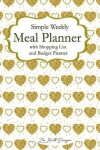 Book cover for Simple weekly Meal Plan with Shopping List and Budget Planner