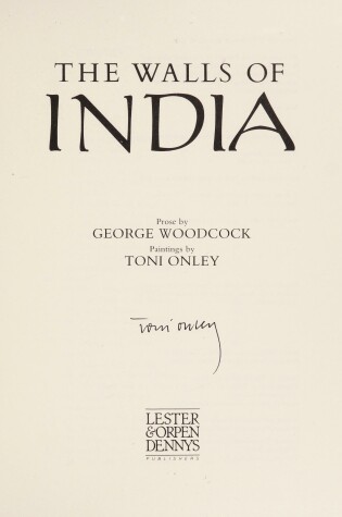 Cover of The Walls of India
