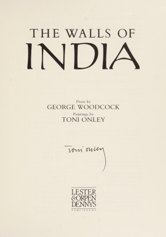 Book cover for The Walls of India
