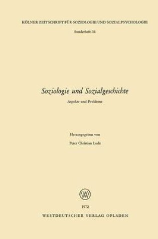 Cover of Soziologie und Sozialgeschichte