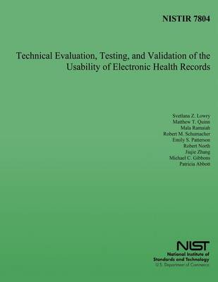 Book cover for Technical Evaluation, Testing, and Validation of Usability of Electronic Heath Records