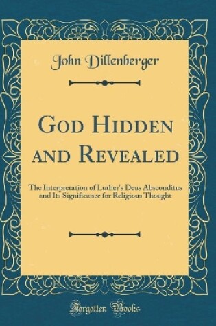 Cover of God Hidden and Revealed