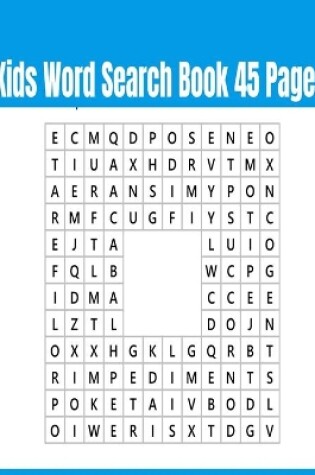 Cover of Kids Word Search Book 45 Pages