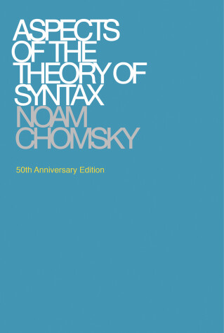 Cover of Aspects of the Theory of Syntax, 50th Anniversary Edition