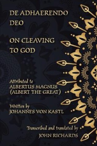 Cover of De Adhaerendo Deo - On Cleaving to God