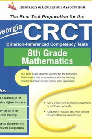 Cover of Georgia Crct Grade 8 Math (Rea) - The Best Test Prep for Ga Grade 8 Math