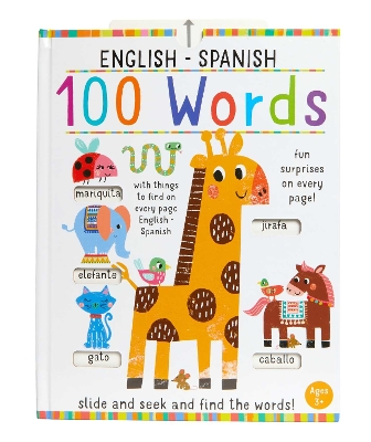 Cover of Slide and Seek: 100 Words English-Spanish