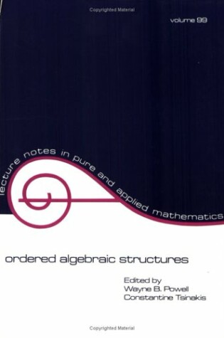 Cover of Ordered Algebraic Structures