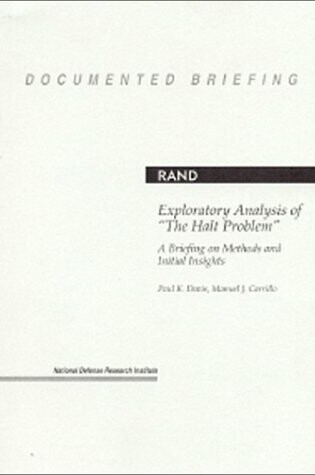 Cover of Exploratory Analysis of "The Halt Problem"