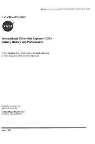 Cover of International Ultraviolet Explorer (Iue) Battery History and Performance