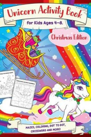 Cover of Unicorn Activity Book for Kids Ages 4-8