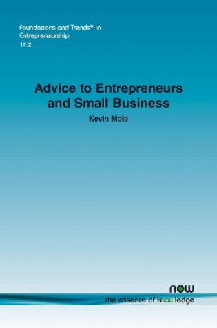 Cover of Advice to Entrepreneurs and Small Business