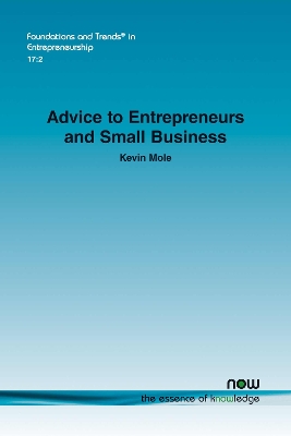 Book cover for Advice to Entrepreneurs and Small Business