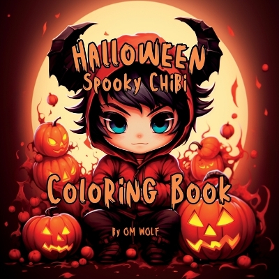 Book cover for Halloween Spooky Chibi Coloring Book