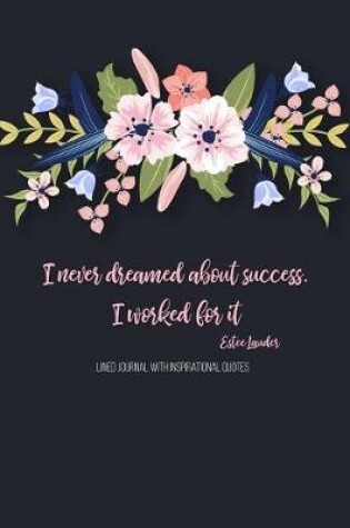Cover of I Never Dreamed about Success. I Worked for It (Estee Lauder)