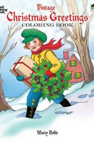 Cover of Vintage Christmas Greetings Coloring Book