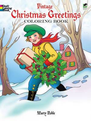 Cover of Vintage Christmas Greetings Coloring Book