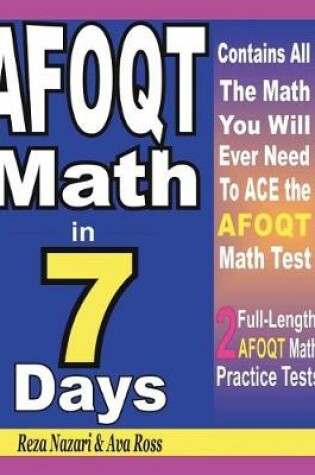 Cover of Afoqt Math in 7 Days