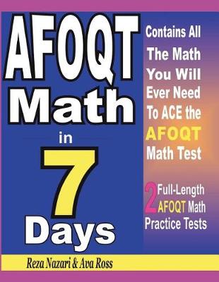 Book cover for Afoqt Math in 7 Days