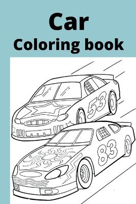 Book cover for Car coloring book