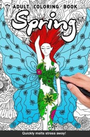 Cover of Spring Adults Coloring Book