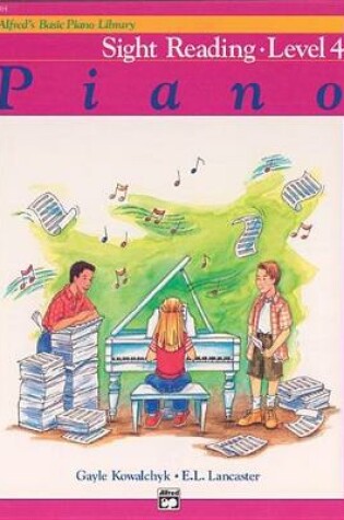 Cover of Alfred's Basic Piano Library Sight Reading, Bk 4