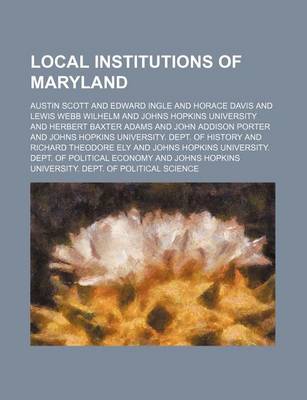 Book cover for Johns Hopkins University Studies in Historical and Political Science Volume 3