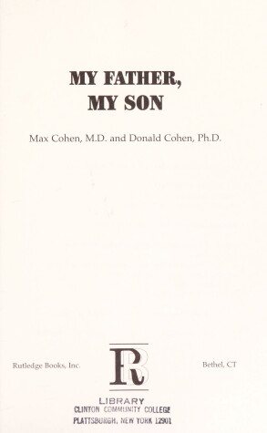 Book cover for My Father, My Son