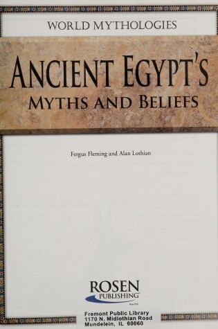 Cover of Ancient Egypt's Myths and Beliefs