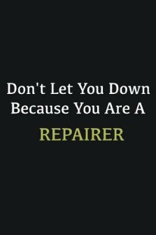 Cover of Don't let you down because you are a Repairer