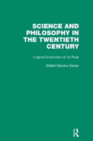 Cover of Logical Empiricism at Its Peak