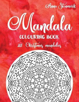 Book cover for Mandala colouring book - 25 Christmas mandalas
