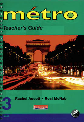 Book cover for Metro 3 Vert Teacher's Guide Euro Edition