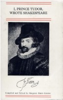 Book cover for I, Prince Tudor Wrote Shakespere