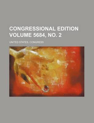 Book cover for Congressional Edition Volume 5684, No. 2