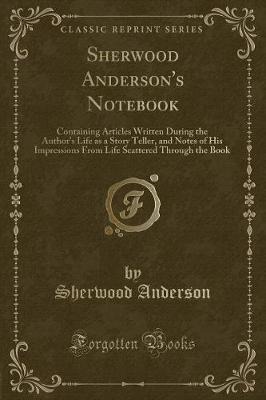 Book cover for Sherwood Anderson's Notebook